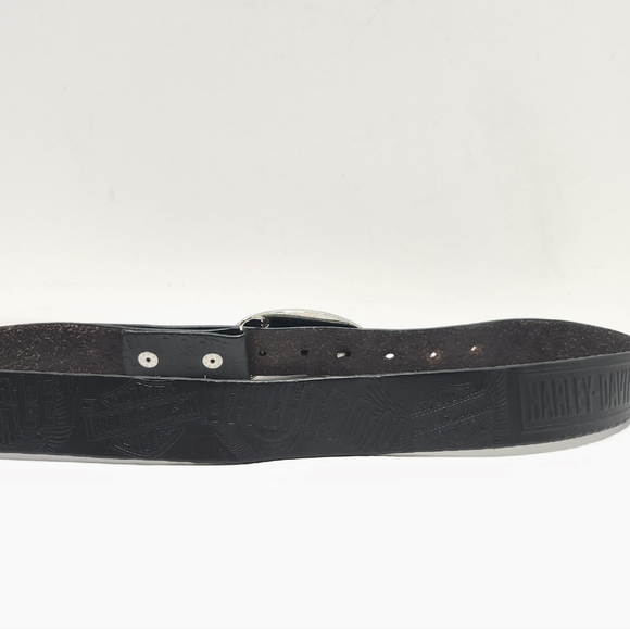 Harley Davidson Belt Buckle And Belt 2006 Red - Picture 6 of 9